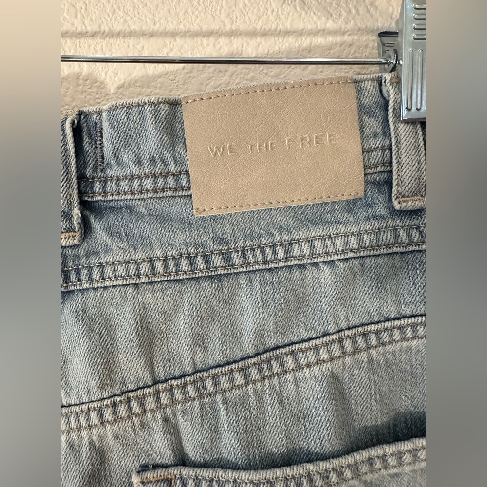 Free People Interstate Louchy Denim Shorts, 26 - Picture 5 of 8